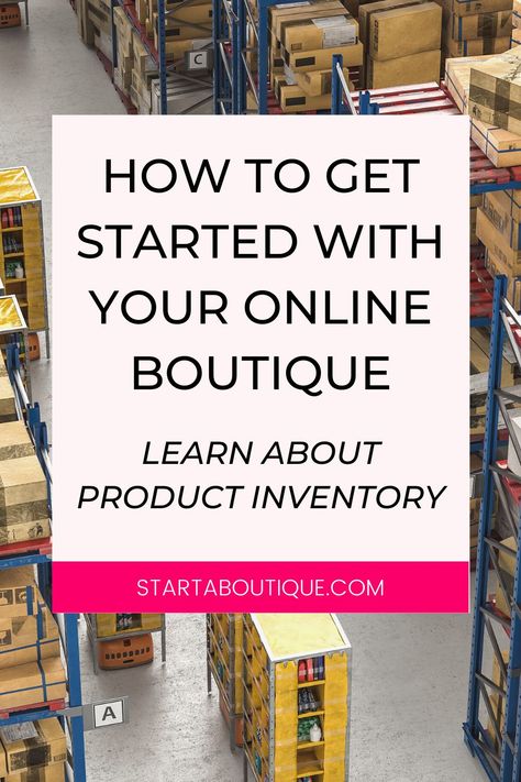 How To Inventory Products, Boutique Inventory Organization, Boutique Names Ideas, Inventory Organization, Starting An Online Boutique, Boutique Names, Successful Business Tips, Small Business Advice, Starting Your Own Business