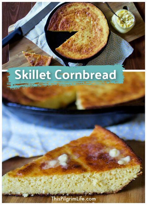 Some meals just call for a pan of rich, butter, slightly sweet cornbread! This skillet cornbread recipe is easy and so delicious! We always make cornbread with chili, rice and beans, and several other meals. Easy Skillet Cornbread, Wok Sauce, Skillet Cornbread Recipe, Cast Iron Skillet Cornbread, Iron Skillet Cornbread, Skillet Cornbread, Sweet Cornbread, Cornbread Recipe, Cajun Cooking