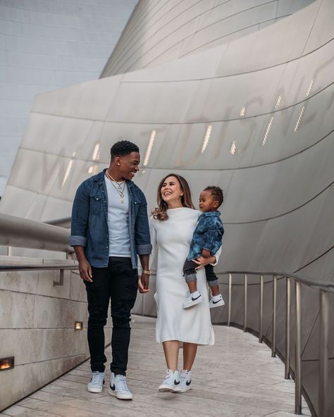 Family Session at Walt Disney Concert Hall - Luxury Professional Photographer | Los Angeles Photographer | Phoenix Grey Photography Streetwear Family Photos, Nike Family Photoshoot, Jordans Photoshoot, Downtown Family Photoshoot, Product Moodboard, Los Angeles California Photography, Nike Jeans, Disney Hall, Spring Family Pictures