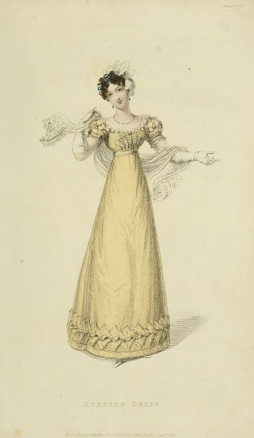 EKDuncan - My Fanciful Muse: Regency Era Fashions - Ackermann's Repository 1823 1823 Fashion, 1810s Dress, Brighton Aesthetic, 1820s Dress, 1820 Dress, Elaine Dress, 1820 Fashion, 1820s Fashion, Regency Gown