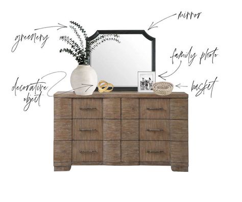 Small Bedroom Dresser Ideas, Styling A Dresser Top Master Bedrooms, Decorate Dresser Top, How To Decorate Dresser, Small Bedroom Dresser, Decorating A Dresser Top, How To Decorate A Dresser, Style A Dresser Top, Master Dresser Decor