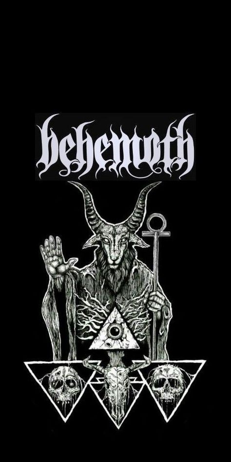 Art Wallpaper Iphone Dark, Behemoth Wallpaper, Dark Satanic Art, Art Wallpaper Dark, Satanic Wallpaper, Dark Satanic, Metal Tshirt, Satanic Tattoos, Tattoo Dark