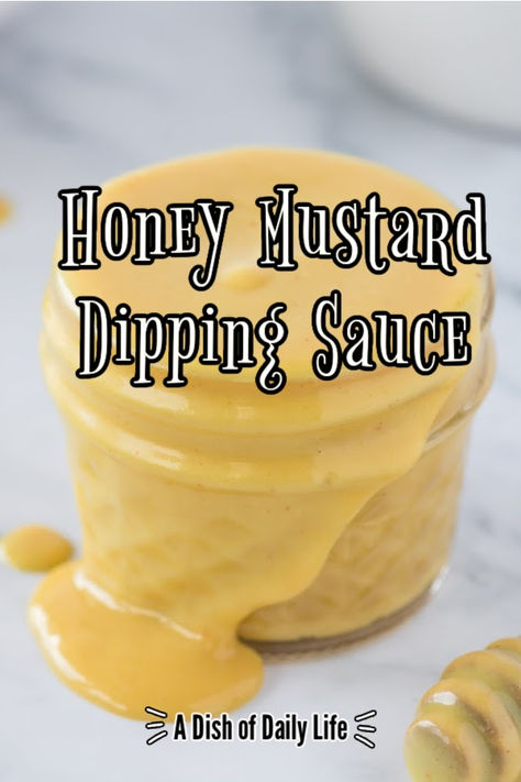 Whip up this creamy, tangy, and perfectly balanced Honey Mustard Dipping Sauce in no time! Perfect for dipping, drizzling, and dressing - a versatile gem. #honeymustarddippingsauce #honeymustardrecipe #honeymustard #honeymustarddressingrecipe #honeymustarddressing #honeymustardsauce #honeymustardsaladdressing #honeymustardsaucerecipe #honeydijonmustard #adishofdailylife #dishofdailylife Honey Mustard Dipping Sauce Recipe, Honey Mustard Sauce Recipe, Honey Mustard Dip, Pecan Crusted Chicken, Honey Mustard Recipes, Mustard Dip, Honey Mustard Dipping Sauce, Homemade Honey Mustard, Mustard Dipping Sauce