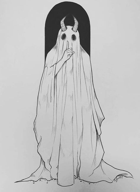 Halloween Drawing Easy, Halloween Ghost Drawing, Creepy Drawing Ideas, Ghost Drawing Easy, Scary Halloween Drawings, Ghost Sketch, Scary Things To Draw, Creepy Drawing, Creepy Sketches