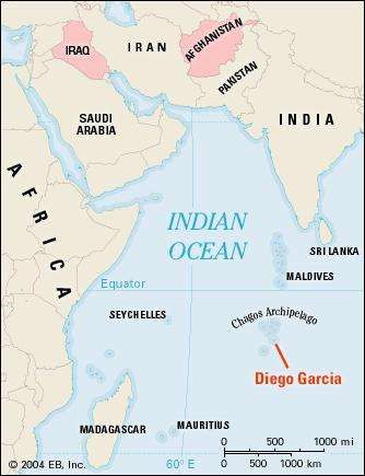 Diego Garcia | History & Map | Britannica.com P3 Orion, Indian Ocean Map, Chagos Archipelago, Canary Islands Map, World Oceans And Seas Map, Pacific Ocean Map, Treaty Of Paris, Atlantic Ocean Map, Avro Vulcan