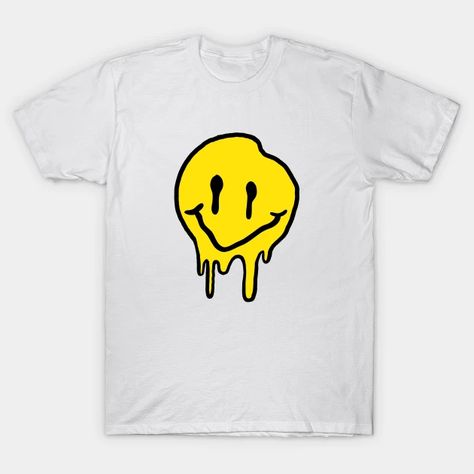 Aesthetic Artsy, Smiley Face Tshirt, Yellow Smiley Face, Holy Shirt, Face Design, Happy Face, Kids Magnets, Lisa Simpson, Smiley Face