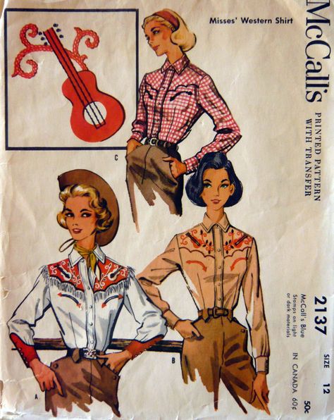 1957 Cowgirl Pattern Vintage Cowgirl Outfits, 1950s Western, Western Costume, Vintage Western Wear, Western Costumes, New Vegas, Fallout New Vegas, Western Wear For Women, Vintage Cowgirl