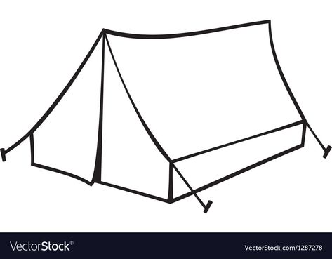 Simple Tent Drawing, Tent Doodle, Tent Sketch, Tent Embroidery, Tent Camping Drawing, Tent Clipart Black And White, Tent Illustration, Tent Drawing, Tent Clipart