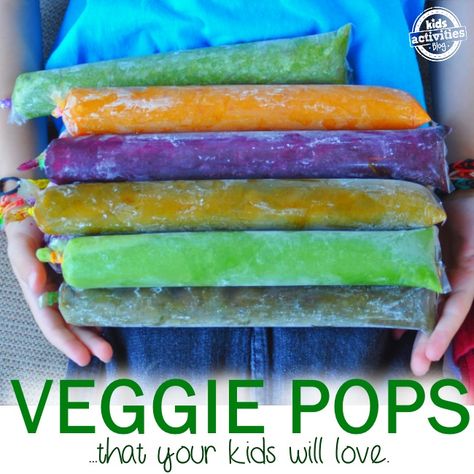 healthy homemade veggie pops2 Healthy Veggies, Japanese Sweets, Healthy Homemade, Toddler Meals, Kids Snacks, Frozen Desserts, Frozen Treats, Kid Friendly Meals, Healthy Treats