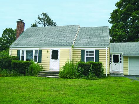 Before and After Cape Cod - This Old House Bedroom Closet Remodel, Cape House Exterior, Farmhouse Bedroom Remodel, Cape Cod House Interior, Cape Cod Renovation, House Exterior Before And After, Cape Cod Addition Ideas, Cape Cod Bedroom, Small Bedroom Decorating Ideas