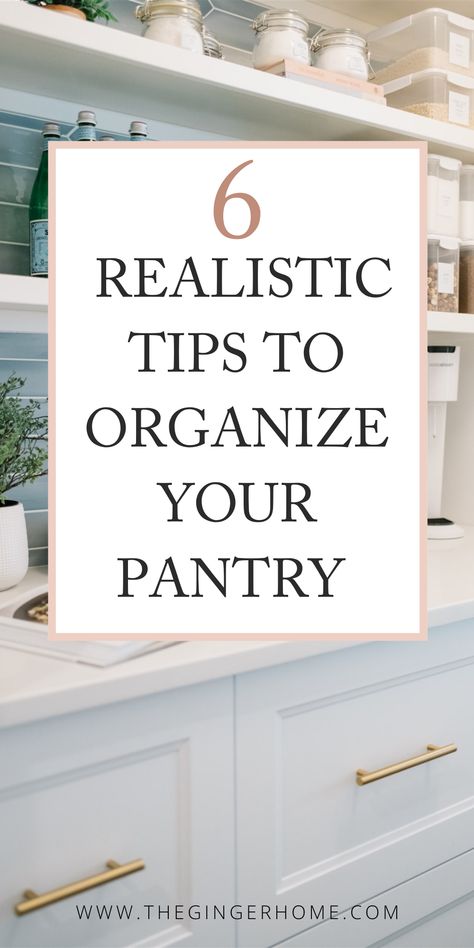 Pantry Organizing Tips, Pantry Organization Minimalist, Organized Pantry Aesthetic, Elegant Pantry Ideas, Pantry Organization Sections, Pantry Hacks Organizing Tips, Narrow Pantry Organization Ideas, Minimalist Pantry Design, Fancy Pantry Ideas