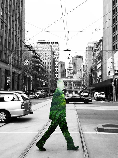 A digital collage inspired by the work of Merve Ozaslan  Photo / Photograph / Melbourne / City / Art Trippy Universe, Sun Vibes, Collage Nature, Melbourne City, Creative Landscape, Psy Art, Surreal Collage, Stay Alive, Montage Photo