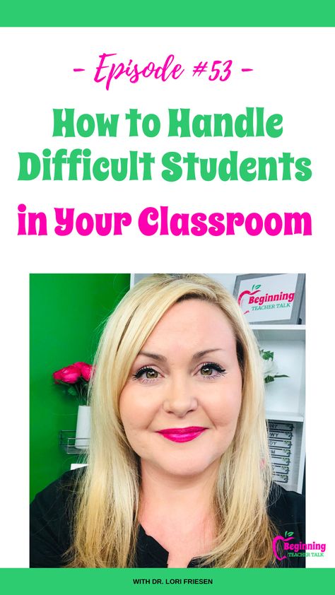 We all have them - those students who constantly interrupt our lessons and make our days incredibly difficult sometimes. However, these are the kids who, despite continually pushing us away, are the ones who need us the most. What does this child really need?  Learn more about how to handle difficult students in your classroom, listen my most recent podcast episode.  #teacherblogger #teachinglife How To Handle Disruptive Students, Difficult Students How To Handle, Talkative Students, Teaching Hacks, Tantrum Kids, Teacher Burnout, Difficult Children, Student Behavior, Preschool Class