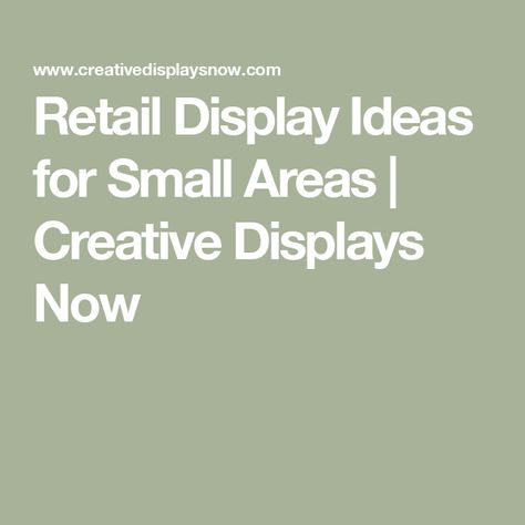 Retail Display Ideas for Small Areas | Creative Displays Now Retail Display Ideas Small Spaces, Merchandise Display Ideas, Creative Retail Display, Tiny String Lights, Retail Display Ideas, Retail Store Layout, Don't Sweat The Small Stuff, Pallet Display, Retail Signage