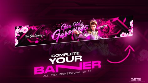 Gaming banner Esports Banner, Like Logo, Youtube Banner Backgrounds, Logo Banner, Gaming Banner, Batman Wallpaper, Pixel Games, Thumbnail Design, Portfolio Web Design