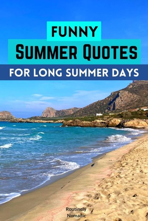 Funny Summer Quotes, Funny Summer, Summer Humor, Summer Quotes, Endless Summer, Hot Weather, Sense Of Humor, Memes Quotes, Summer Days