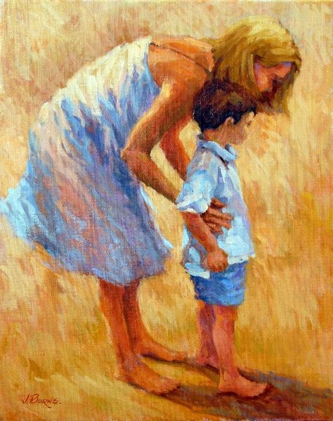 Mom And Son, Mother Art, Prophetic Art, Family Painting, Mother And Son, Painting People, Painting Collage, Mom Art, Famous Art