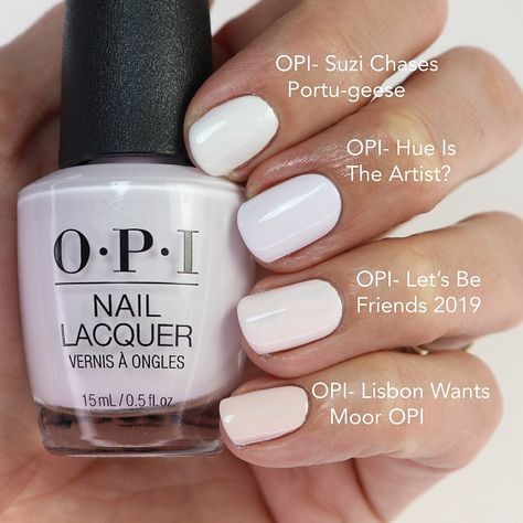 Opi Off White Gel Polish, Summer Opi Nail Colors, Lisbon Wants Moor Opi, Neutral Gel Nails, Opi Gel Nails, Pedi Ideas, Opi Nail Colors, Makeup Nails Designs, Toe Nail Color