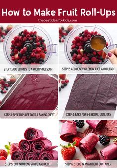 Healthy Fruit Roll Ups Homemade, How To Make Homemade Fruit Roll Ups, Fruits Roll Up, Natural Fruit Roll Ups, Dehydrator Fruit Roll Ups, Vegan Fruit Roll Ups, Easy Fruit Roll Up Recipe, Homemade Fruit Roll Ups Oven, Homemade Fruit Roll Ups Dehydrator