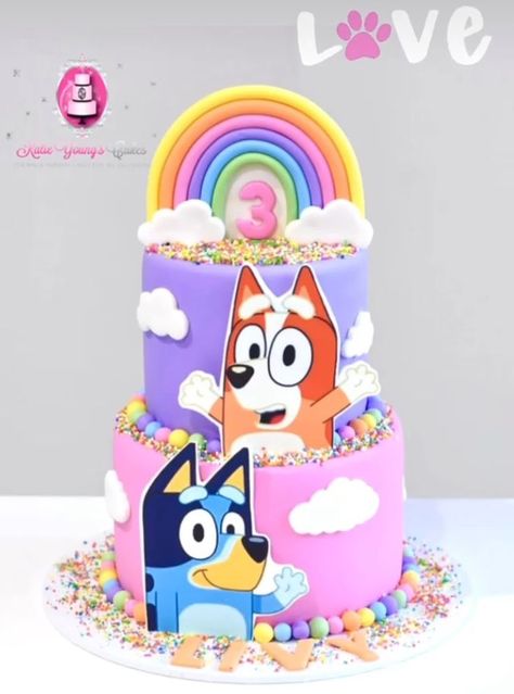 Bluey Birthday Cake 18 Bluey Birthday Cake Ideas, Pastel De Bluey, Bluey And Bingo Cake, Girls 2nd Birthday Cake, Bluey Cake Ideas, Bluey Birthday Cake, Avengers Party Decorations, Bingo Cake, Birthday Cake Pinterest