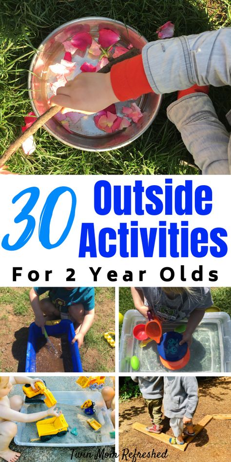 Outdoor Toddler Activities, Easy Outdoor Activities, Activities For 2 Year, Preschool Outdoor Activities, Outdoor Activities For Toddlers, Backyard Activities, Toddler Outdoor, Easy Toddler Activities, Outside Activities