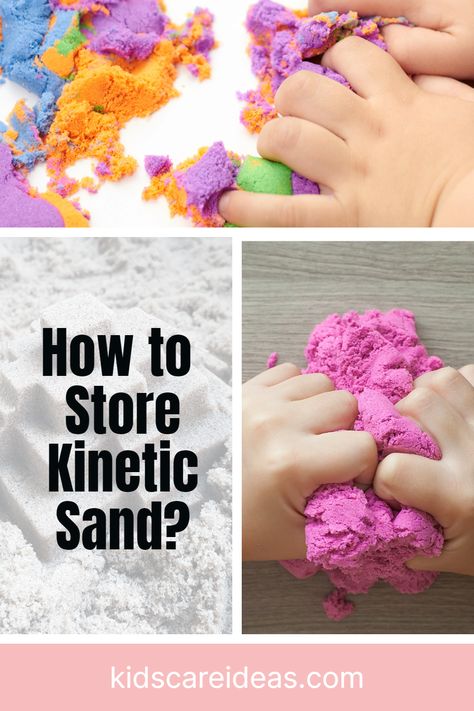 Save space and keep your kinetic sand in top-notch condition with our space-saving tricks. Click the image to know more. Follow us for more tips on efficient storage solutions. Kinetic Sand Storage, Hydrophobic Sand, Play Sand, Efficient Storage, Kinetic Sand, Kids' Party, How To Store, Learning And Development, Sand Art