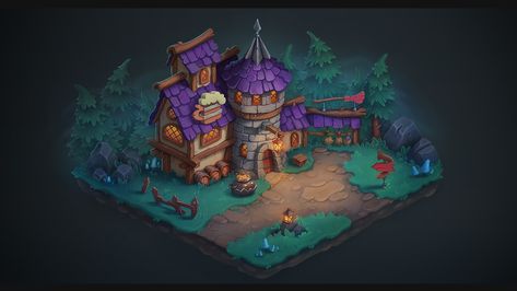 ArtStation - Witches tavern Halloween Concept Art, Concept Art Environment, Art Environment, Magical Home, 2d Game Art, Creative Drawing Prompts, Drawing Prompt, Casual Game, Concept Art Drawing