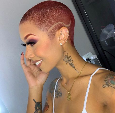 For more aesthetics 👉🏾 @Metaphoricjizm Buzz Cut Women, Short Fade Haircut, Short Natural Haircuts, Short Natural Curly Hair, Short Shaved Hairstyles, Natural Hair Short Cuts, Nappy Hair, Tapered Haircut, Edgy Haircuts