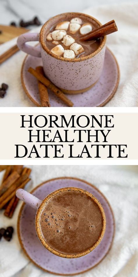 Date Latte Winter Drink, Chocolate Making, Coffee Drink Recipes, Healthy Drinks Recipes, Smoothie Drinks, Healthy Sweets, Night Routine, Tea Recipes, Healthy Treats