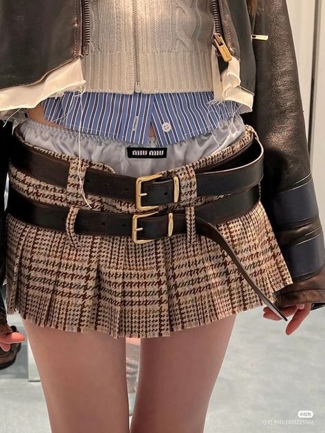 Micro Mini Skirt, Mode Inspo, 가을 패션, Rave Outfits, Fashion Killa, Fit Inspo, Dream Wardrobe, Miu Miu, Cartier