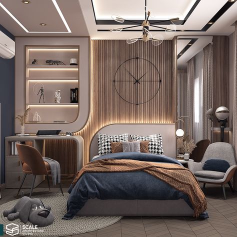 Teen Boy Bedroom Furniture, Boys Bedroom Modern, Luxury Kids Bedroom, Boys Room Design, Kids Room Interior Design, Teen Bedroom Designs, Bedroom Interior Design Luxury, Boy Bedroom Design, Kids Bedroom Inspiration