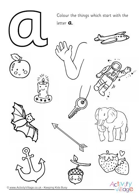 Start With The Letter A Colouring Page Letter A Phonics Worksheet, Letter A Worksheets For Preschool, Montessori Math Activities, Jolly Phonics Activities, Teaching Letter Recognition, Prek Literacy, Letter A Coloring Pages, Alphabet Letter Activities, Kindergarten Phonics Worksheets