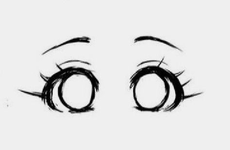 Basic Eye Drawing Tutorial, Eye Sketch Cartoon, Cute Easy Eyes Drawing, Oc Eyes Drawing, Cute Ways To Draw Eyes, How To Draw Easy Eyes, Cool Eyes Drawings, Eyes Sketch Reference, How To Draw Eyes Simple