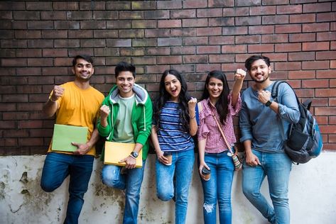 Photo cheerful indian asian young group ... | Premium Photo #Freepik #photo #student-group #college-campus #student-walking #students-education Top Colleges, Engineering Colleges, Exam Results, Mock Test, Friends Laughing, Top Universities, Online Tutoring, Andhra Pradesh, University Student