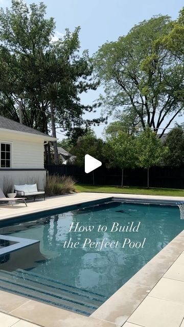 Reem Hassaballa•Design Tips•Home Decor•Interior Inspo on Instagram: "Here is the recipe to build the perfect pool ☀️ 
1. Automatic Pool cover: this is a must for safety and to keep the pool clean. 
Our pool size is 17ft. Wide by 36 ft. Long. We find this to be the perfect size for laps. I can hold my breath for one lap😂
2. We used Gunite in Hydrazzo french gray: it’s so soft on the toes and this color is perfect! I get so many compliments on it! It’s the perfect medium tone! You can still see to the bottom of the pool. 
3. Integrated hot tub: funny story…I added this at the last minute as they were putting the steel in. They had to make some adjustments and weren’t very happy with me. It costed an extra $17k. We love having it integrated into the pool bc we jump between the both back n fo Pool With Hot Tub And Tanning Ledge, Automatic Pool Cover, Tub Sizes, Tanning Ledges, Sun Deck, Automatic Pool Cleaner, French Gray, Pool Sizes, Pool Cleaner