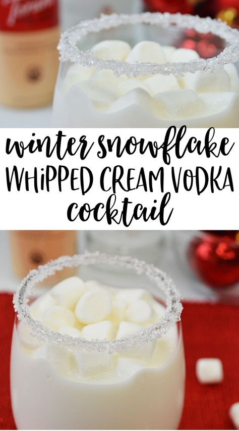 Whipped Cream Cocktails, Whipped Cream Vodka Cocktails, Marshmallow Cocktail Drinks, Marshmallow Vodka Drinks, Whip Cream Vodka Recipes, Drinks Made With Whipped Cream Vodka, Whipped Vodka Christmas Drinks, Marshmallow Vodka Recipes, Whip Cream Vodka Drinks