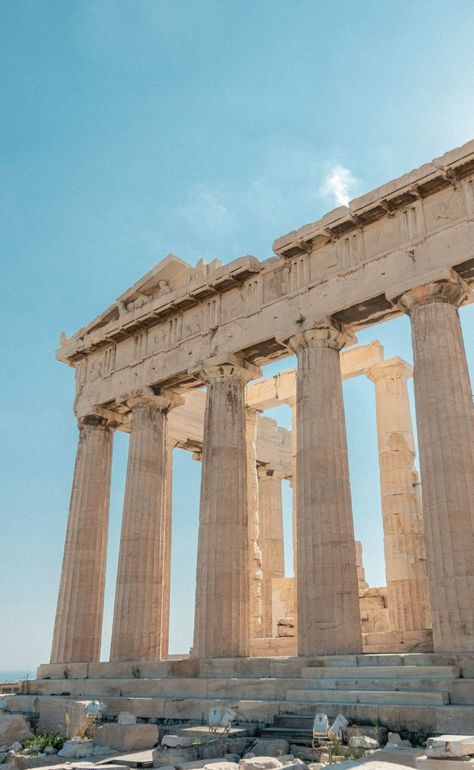 Parthenon Greece, Ancient Greece Facts, Greece Acropolis, Greece Architecture, Temple Pictures, Greek Temple, Greek Culture, Design Hotel, Acropolis