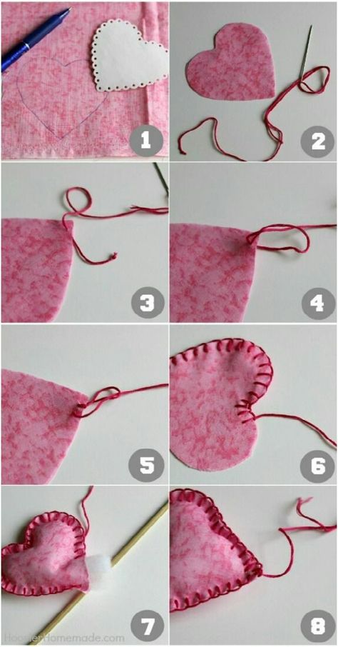 Fabric Valentines, Easy Valentine Crafts, Diy Valentine's Day Decorations, Heart Diy, Diy Valentines Decorations, Colorful Fabric, Fabric Hearts, Valentine Projects, Fabric Heart