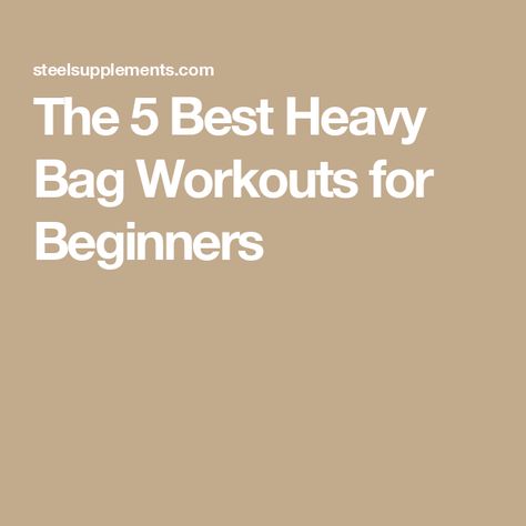 The 5 Best Heavy Bag Workouts for Beginners Heavy Bag Workout Routine, Heavy Bag Training, Heavy Bag Workout, Bag Workout, Workouts For Beginners, Boxing Techniques, Exercise Plans, Fitness Guide, Boxing Gym