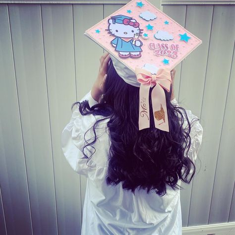 Mexico Flag Graduation Cap, Grad Cap Hello Kitty, Graduation Cap Melanie Martinez, Hello Kitty Graduation Bouquet, My Melody Graduation Cap, Strawberry Shortcake Graduation Cap, Coquette Grad Cap, Graduation Cap Designs Hello Kitty, Kuromi Graduation Cap