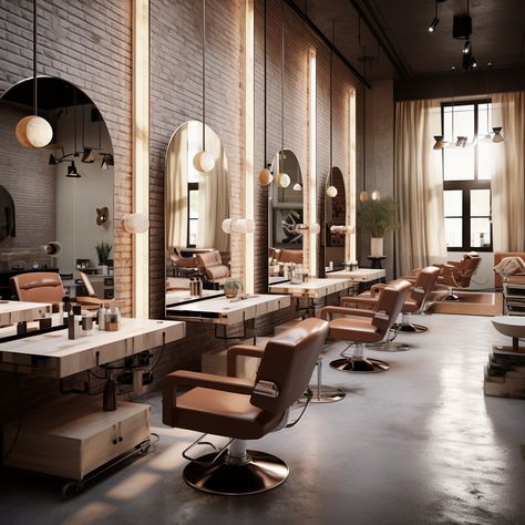 Scandinavian Hair Salon, Scandinavian Salon Design, Hair Salon Interior Design Luxury, Saloon Interiors, Trichology Hair, Luxury Salon Interior Design, Saloon Ideas, Hair Salon Interior Design, Hair Salon Interior