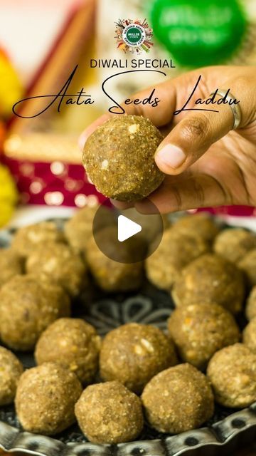 Anuja & Aadini || Guwahati Blogger on Instagram: "Aata Seeds Laddu - Diwali Special Recipe - Diwali Mithai - Diwali Snacks Recipe   Here's sharing my Aate ki Laddu recipe using Gond, & Mixed Seeds Powder, Ghee & Khapli Aata from @millerstores.online , some Melon seeds & Cardamom Seeds, along with Powdered Sugar. This is a healthy Aata Gond Laddoo, which you definitely need to try. Save it 📌  Ingredients (in order) •Ghee - 1/3cup •Khapli Aata - 1.5cup •Fried Gond (semi crushed) - 1/2cup •Mixed Seeds Powder (Sunflower seeds, Pumpkin seeds, Flex seeds, Halim seeds) - 1.5cup •Cardamom Seeds - 1tbsp •Melon Seeds - 1/4cup •Powdered Sugar - 1cup  Method •Heat ghee in a kadhai. Add the aata, roast until aromatic. •Next, put in the gond & the powdered seeds. Keep on mixing it properly, until the r Halim Seeds Recipes, Flex Seeds Recipes, Seeds Laddu, Diwali Mithai, Cardamom Seeds, Flex Seed, Laddoo Recipe, Diwali Special Recipes, Laddu Recipe