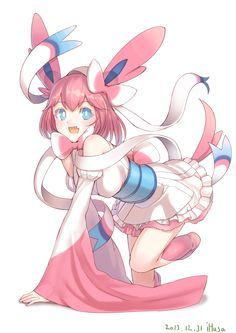 Sylveon Cosplay, Cosplay Pokemon, Pokemon Human Form, Gijinka Pokemon, Story Images, Pokemon Eevee Evolutions, Pokemon Gijinka, Moe Anime, Pokemon Cosplay