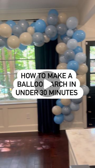 Balloon Arch Tape Diy, Balloon Arch Step By Step, How To Make A Balloon Garland Diy, Diy Ballons Decoration Birthday, Last Minute Party Decorations, Diy Halloween Balloon Arch, How To Make Garland Balloon, How To Make An Arch Of Balloons, Non Helium Balloon Decorations