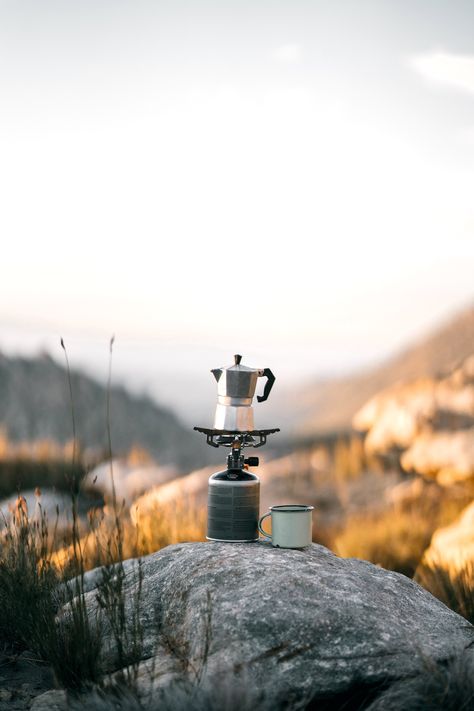 Morning Coffee! ☕️ Coffee With A View, Cuban Cafe, Camping Photos, Camping Coffee Maker, Moka Pot Coffee, Macrame Shelf, Moka Pot, Canoe Trip, Adventure Couple