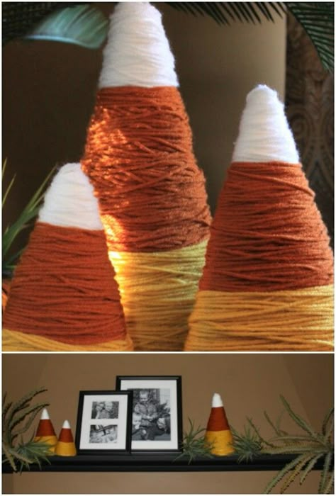 Dekorasi Halloween, Candy Corn Decorations, Halloween Decor Diy, Hallowen Ideas, Halloween Tattoo, Thanksgiving Diy, Fall Deco, Elsa Peretti, Fall Projects