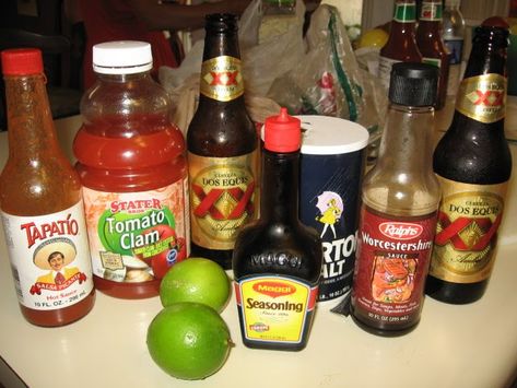 Mexican Family Recipes: CAMARONES A LA DIABLA: FINGER-LICKIN' GOODNESS! AND MICHELADAS TOO! Hispanic Dishes, Mexican Cooking, Hispanic Food, Traditional Mexican, Throw A Party, Family Recipes, The Culture, Hot Sauce Bottles, Us Foods