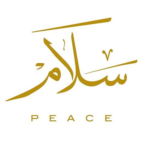 Peace, Paix, سلام, Frieden, Paz, Pace in Arabic calligraphy Peace In Arabic, Calligraphy Bismillah, Calligraphy Islamic Art, Modern Islamic Art, Art Arabic, Calligraphy Islamic, Arabic Calligraphy Design, Arabic Calligraphy Art, Calligraphy Design