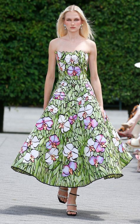 Women's Oscar De La Renta Resort 2025 Collection | Moda Operandi Green, White, Oscar De La Renta