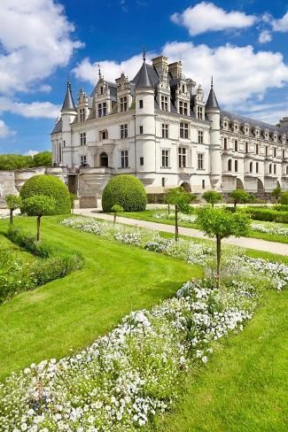 size: 12x8in Photo: Chenonceau Castle, Chenonceaux, Loire Valley, France : Fairytale Castle Aesthetic, Pretty Castles, Chenonceau Castle, Haunted House Inspiration, Yard Fountain, Tiny Castle, Castle Floor Plan, Witch School, Loire Valley France